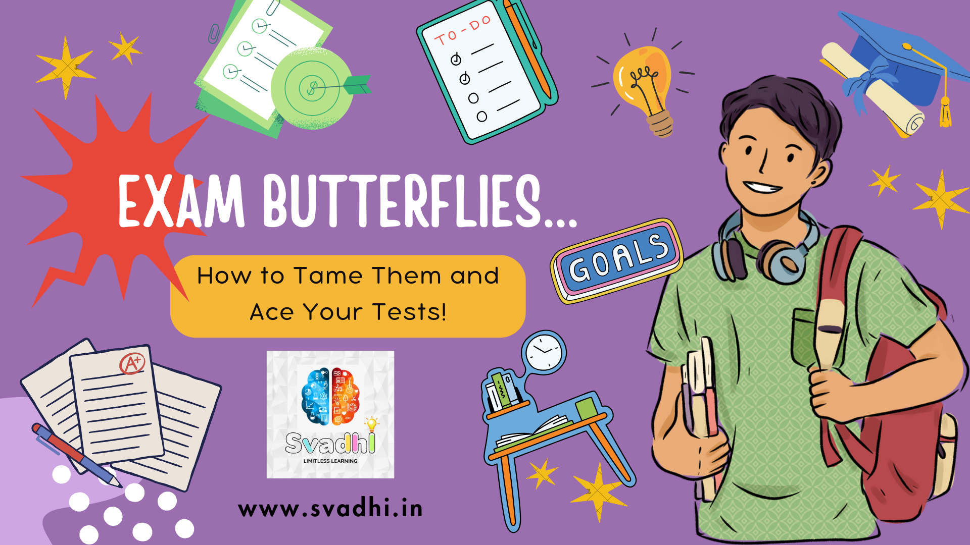 Exam Butterflies: How to Tame Them and Ace Your Tests!