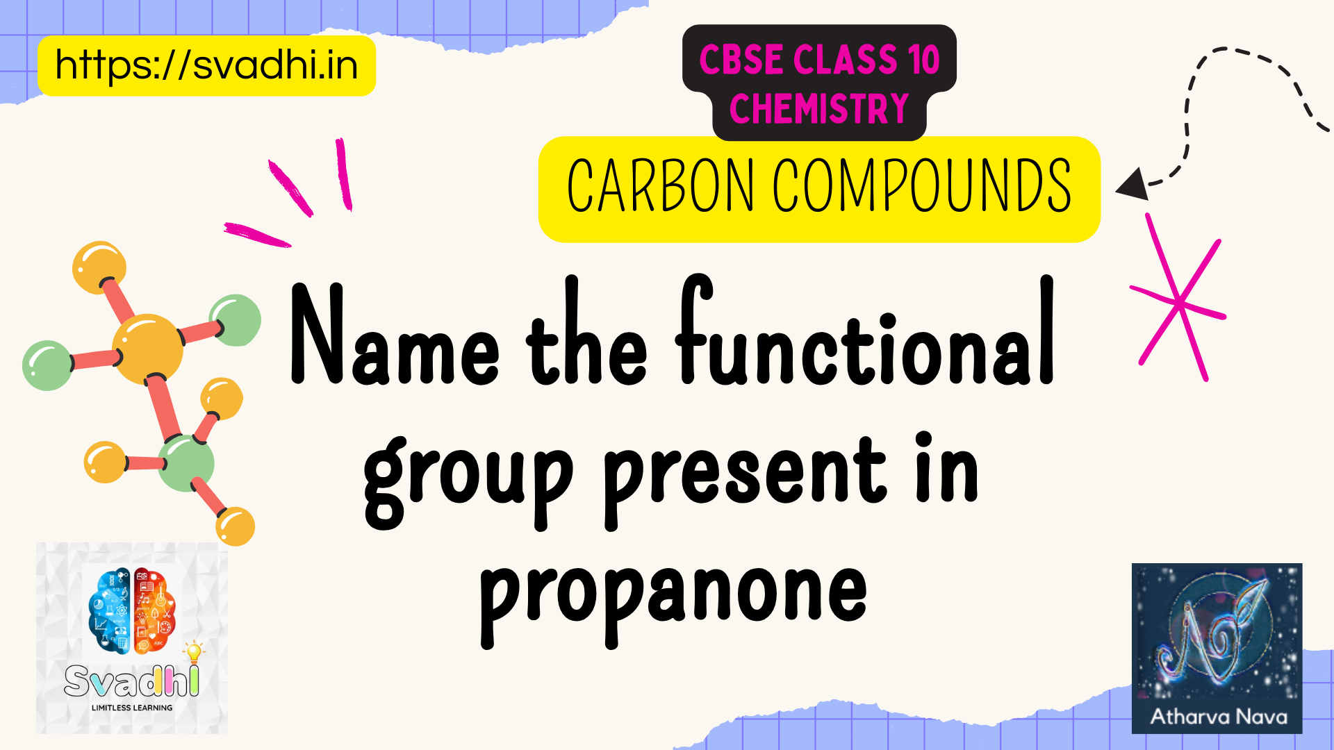 Name the functional group present in propanone