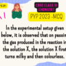 In the experimental setup given below, it is observed that on passing the gas produced in the reaction in the solution X, the solution X first turns milky and then colourless.