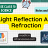 CBSE Class 10 Science – Chapter 10: Light Reflection And Refraction – Detailed Notes & Explanation