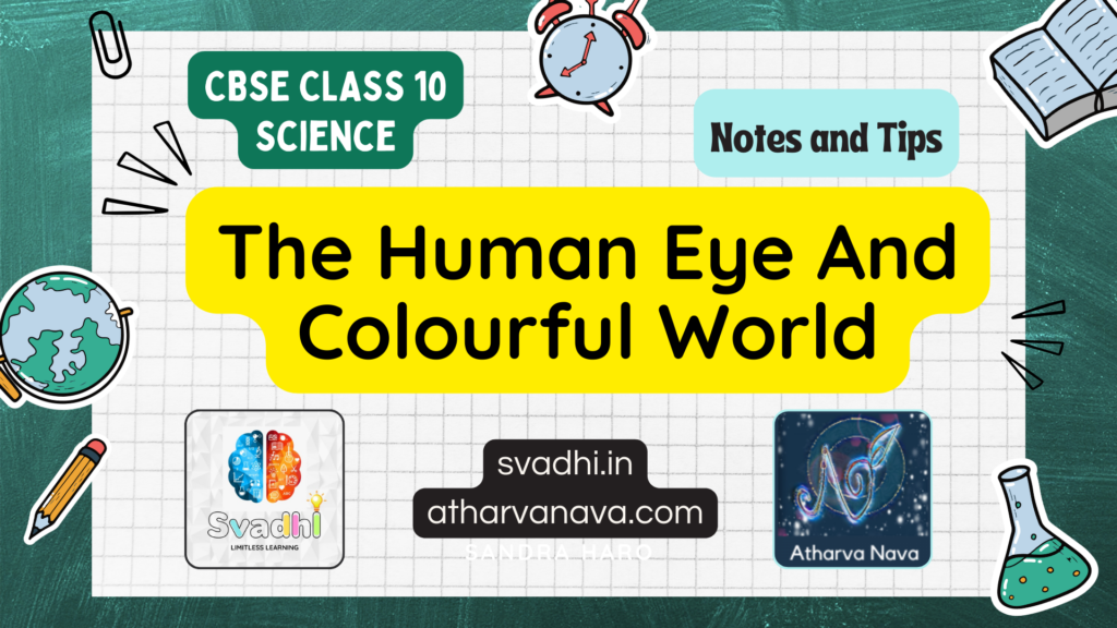 CBSE Class 10 Science – Chapter 11: The Human Eye And Colourful World – Detailed Notes & Explanation